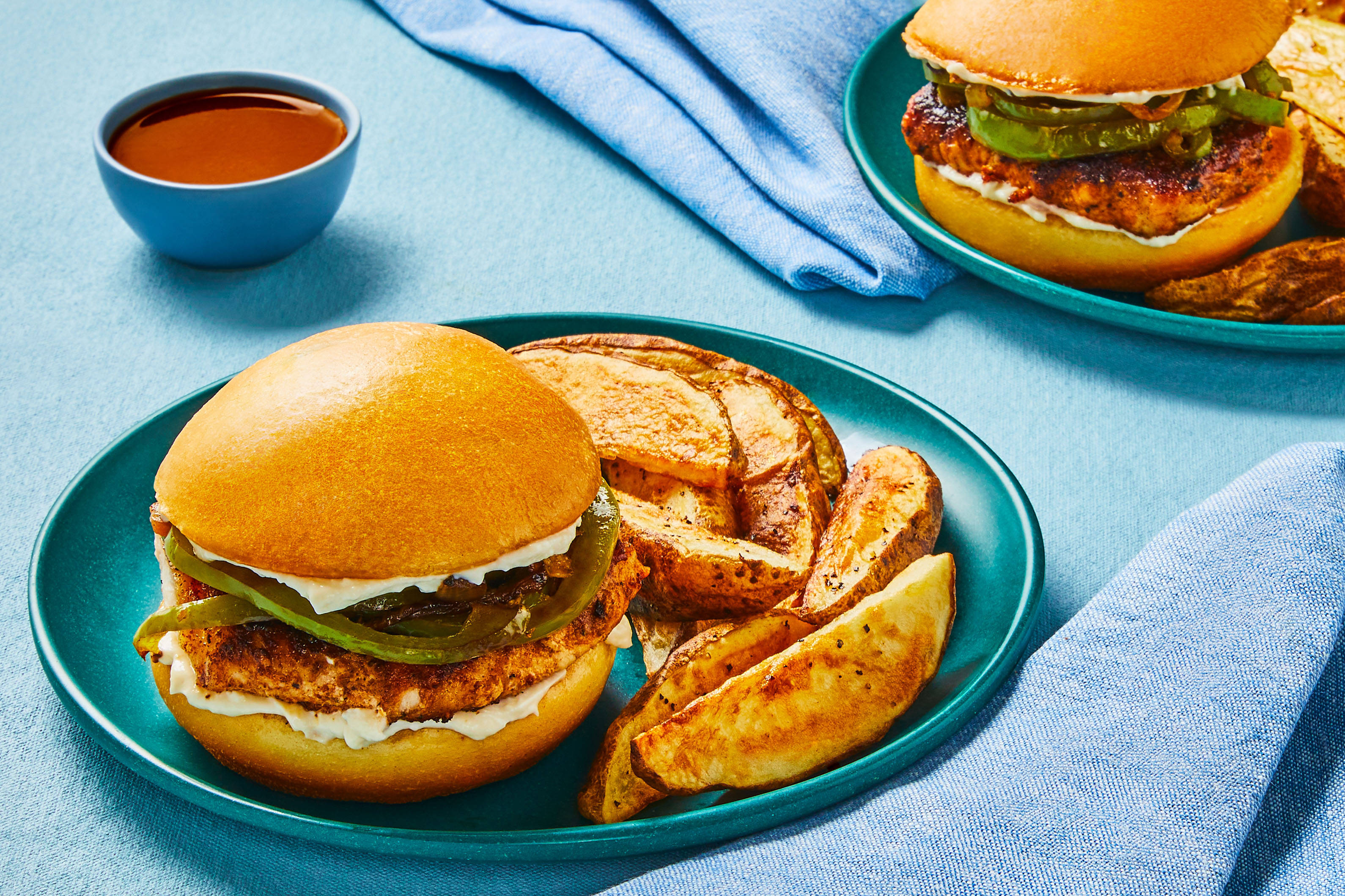 Seared Chicken Sandwiches Au Jus