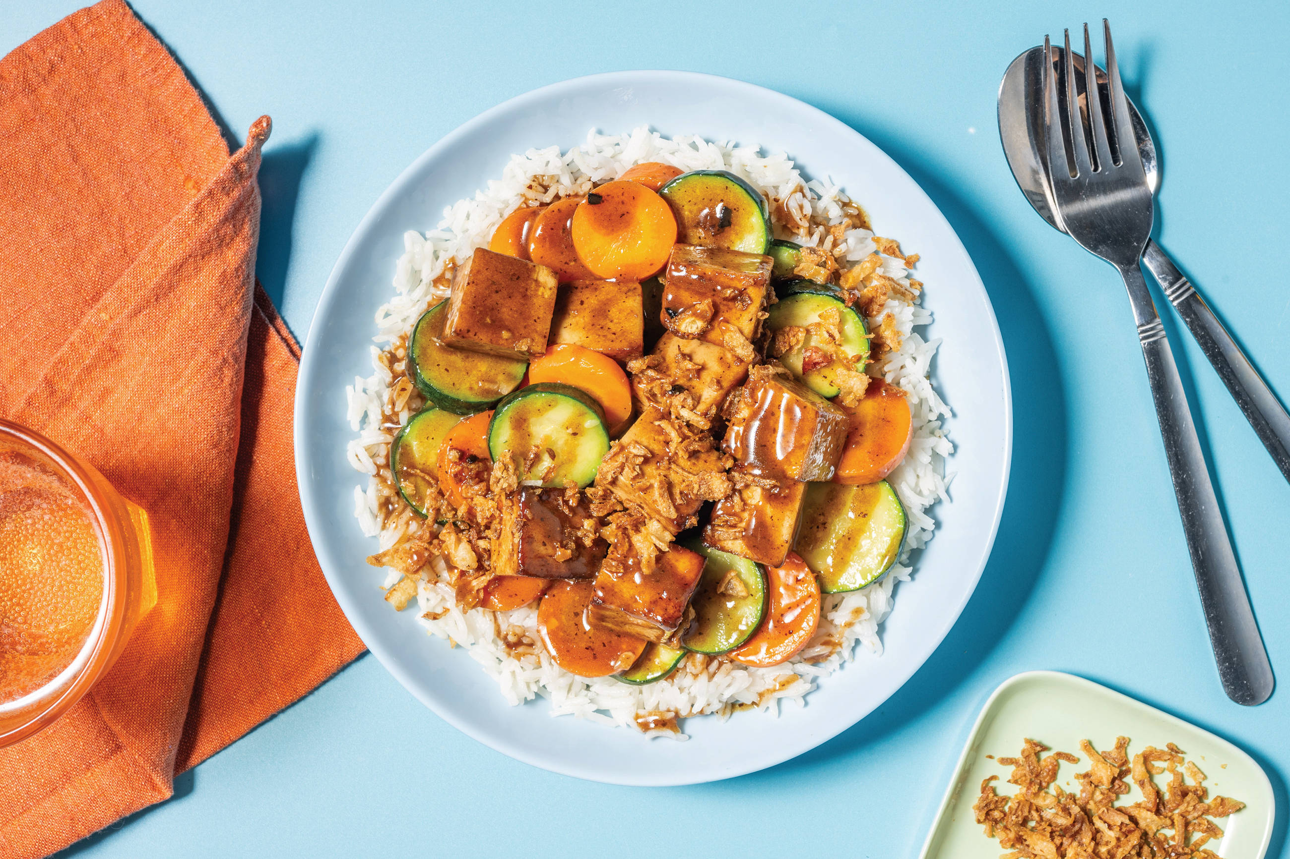 Epic Curry-Glazed Tofu & Rice