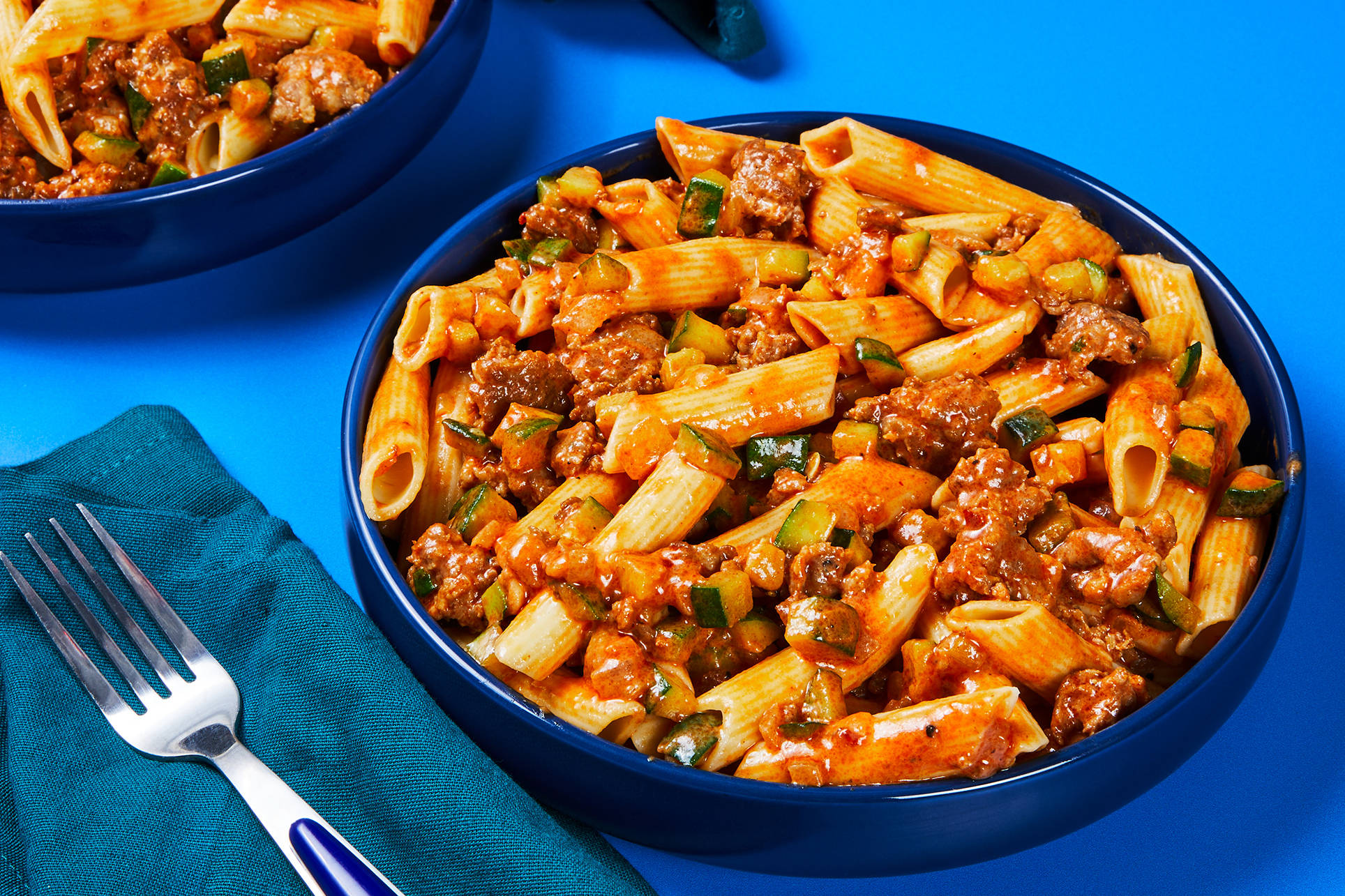 Zucchini & Beef Penne