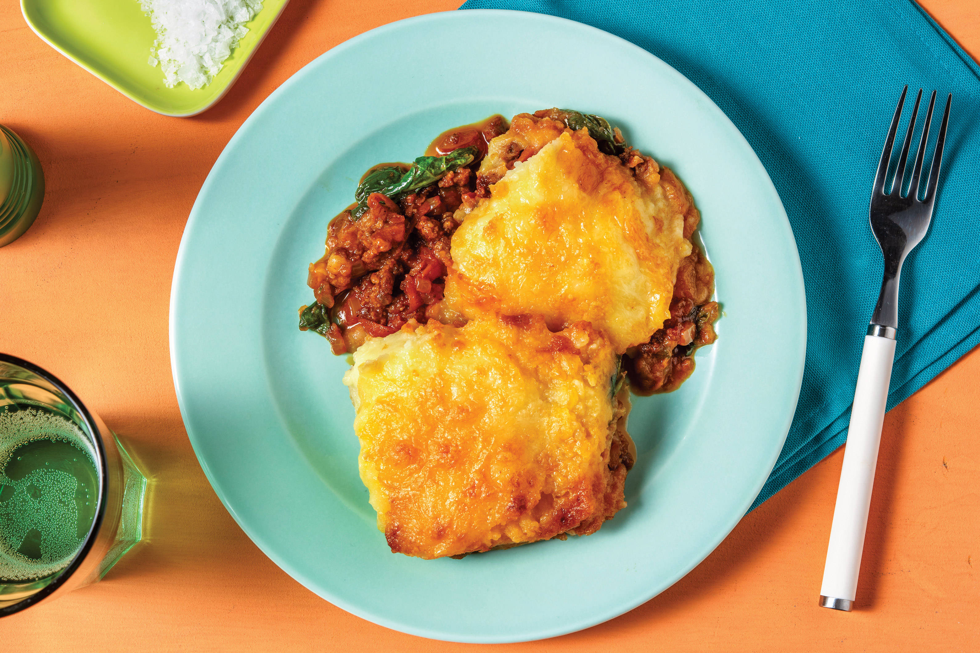 Hearty Beef & Spinach Pie