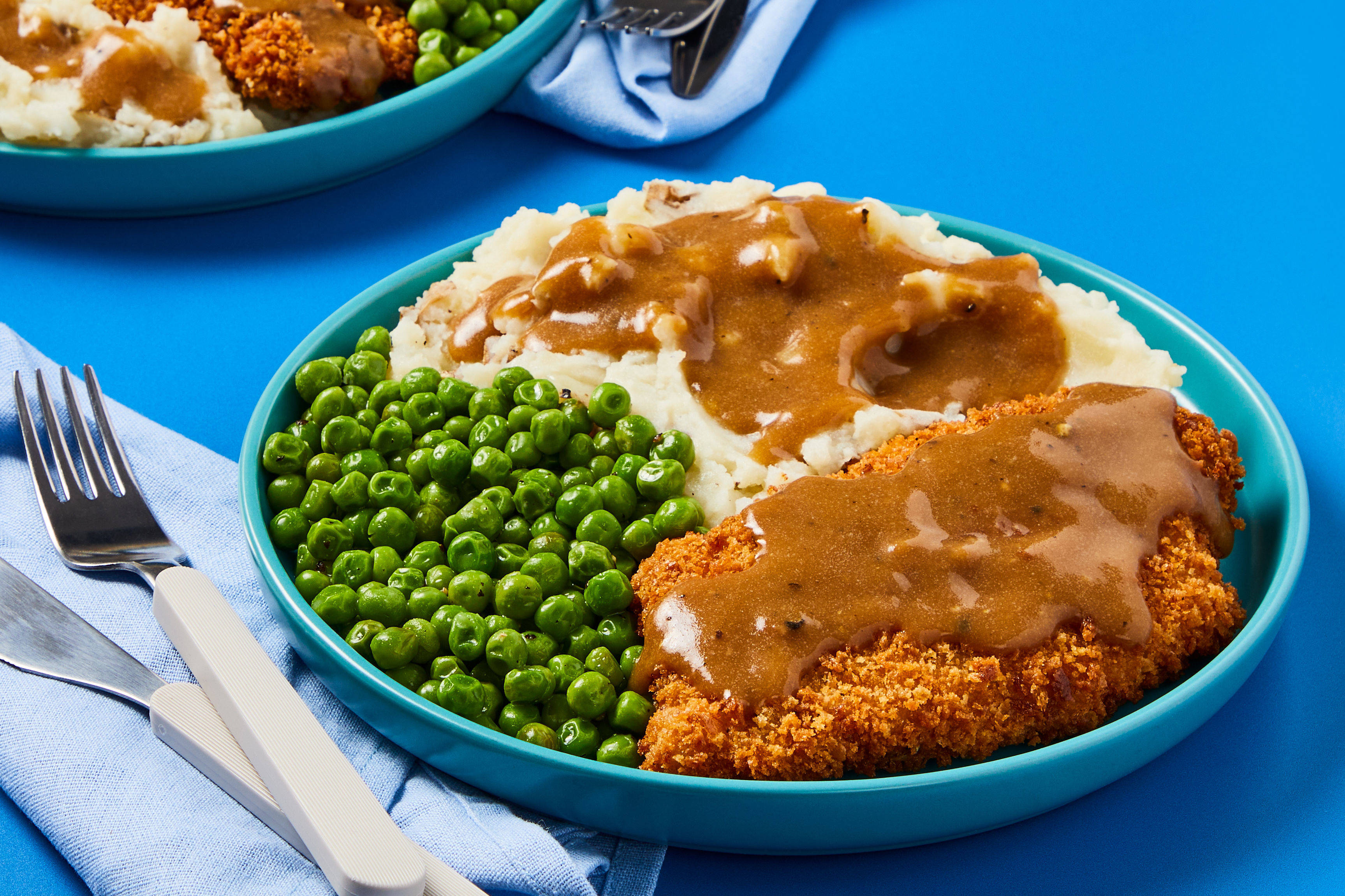 Crispy Steak Schnitzel & Brown Gravy