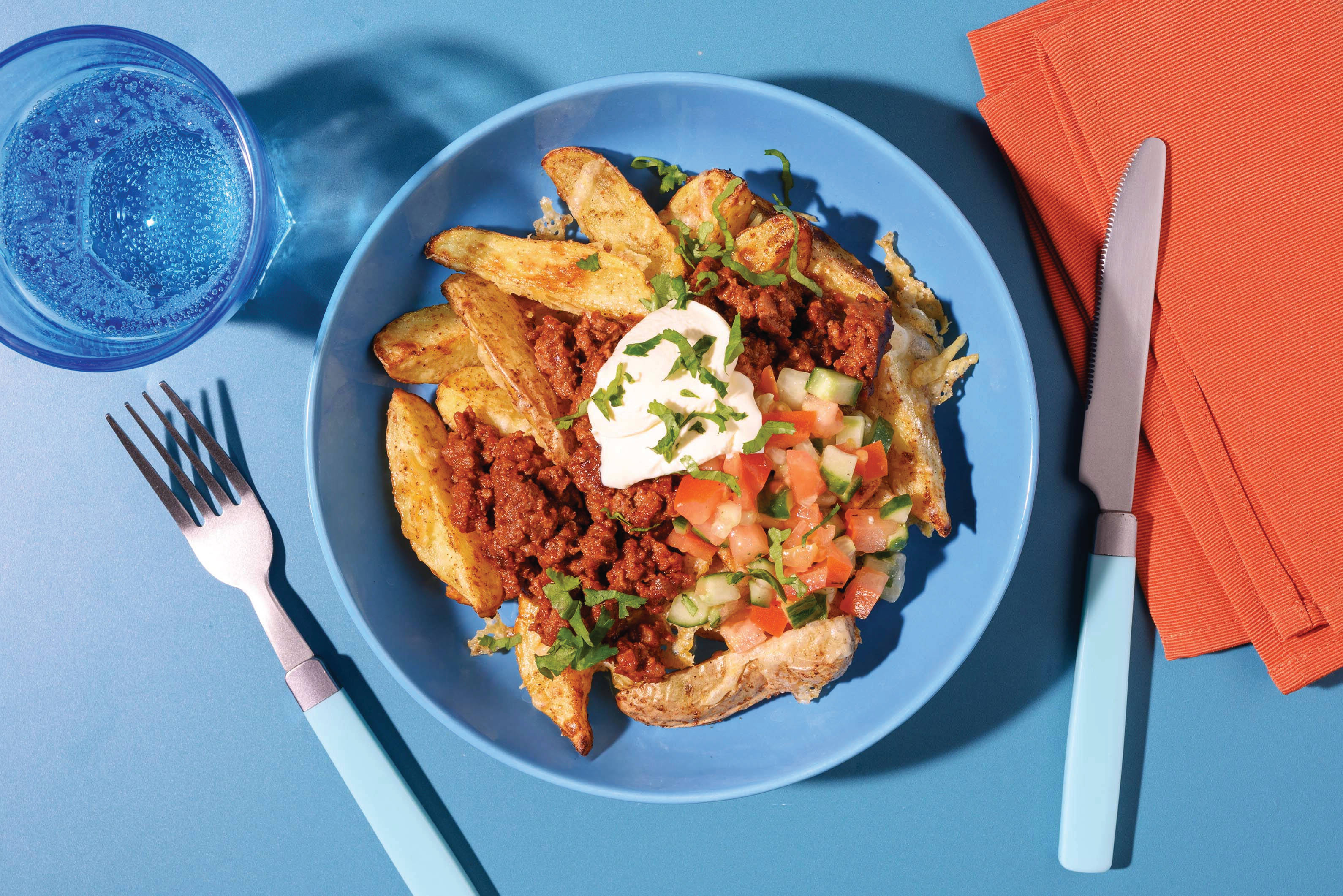 Extra Cheesy Loaded Beef Wedges