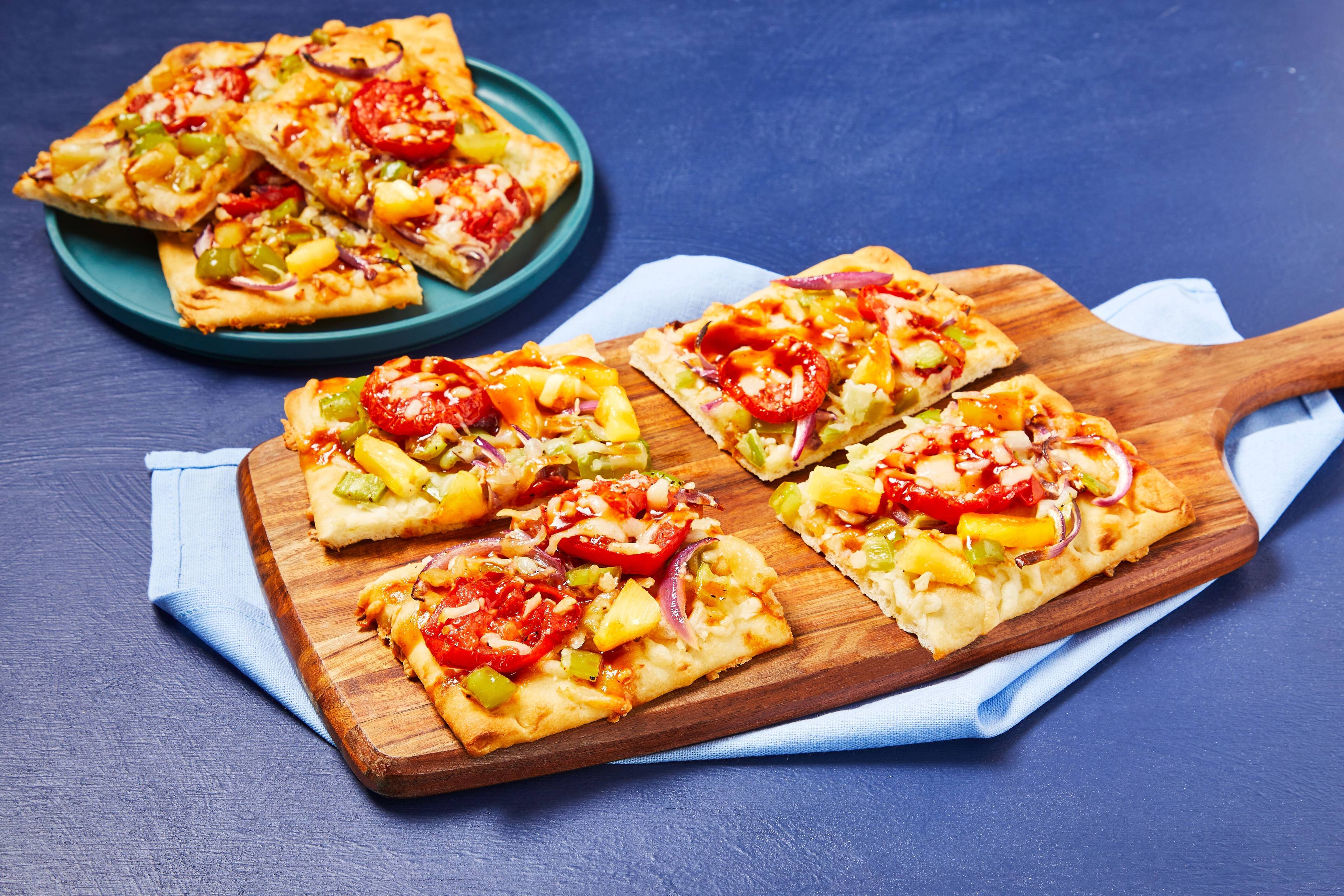 BBQ Pulled Pork & Pineapple Flatbreads