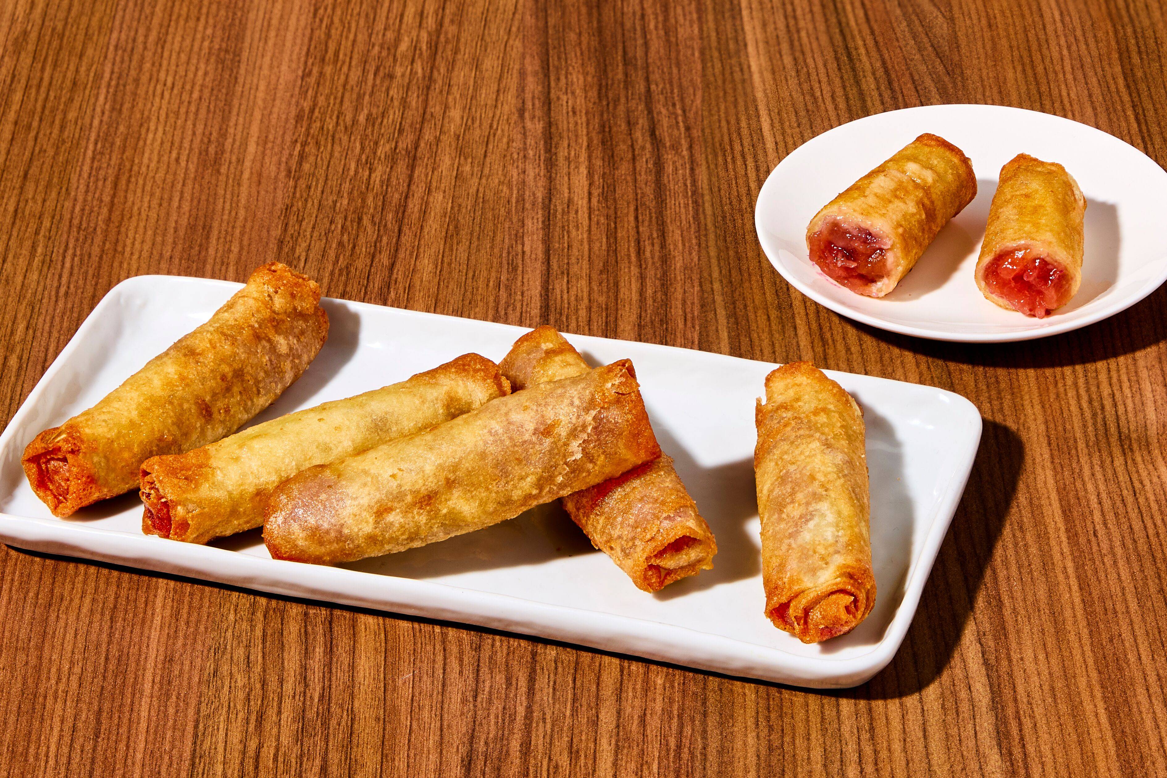 Strawberry Apple Spring Rolls