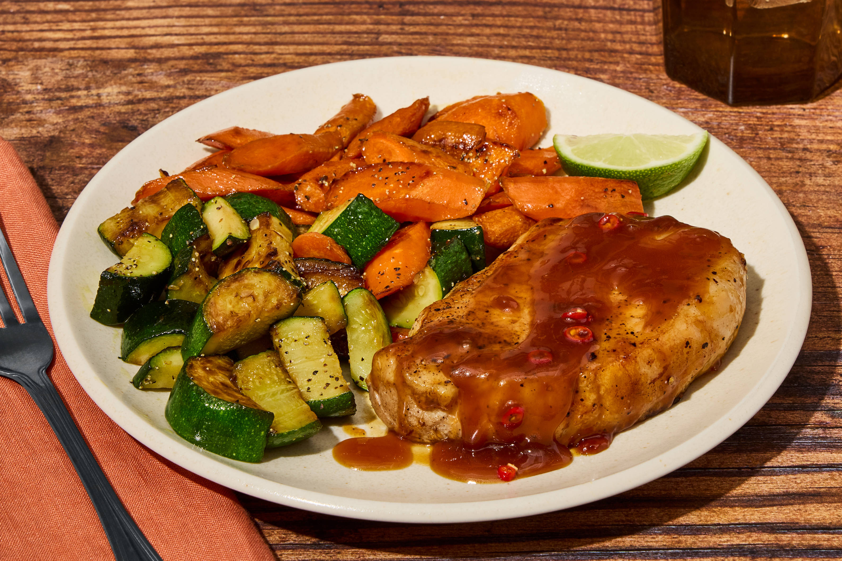 Apricot Pork Chops with a Kick