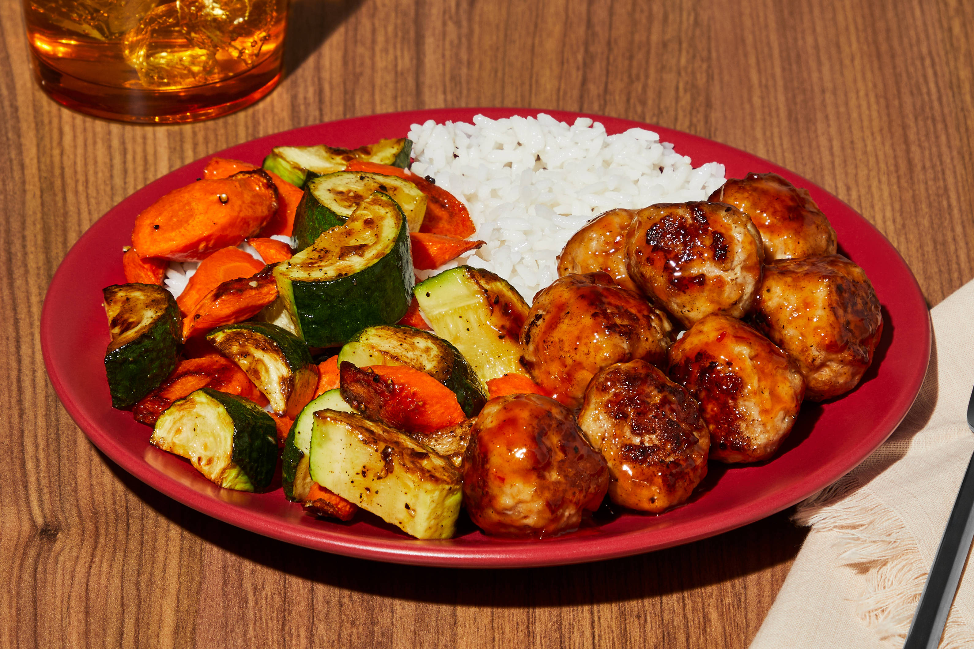Sweet & Spicy Pork Meatballs