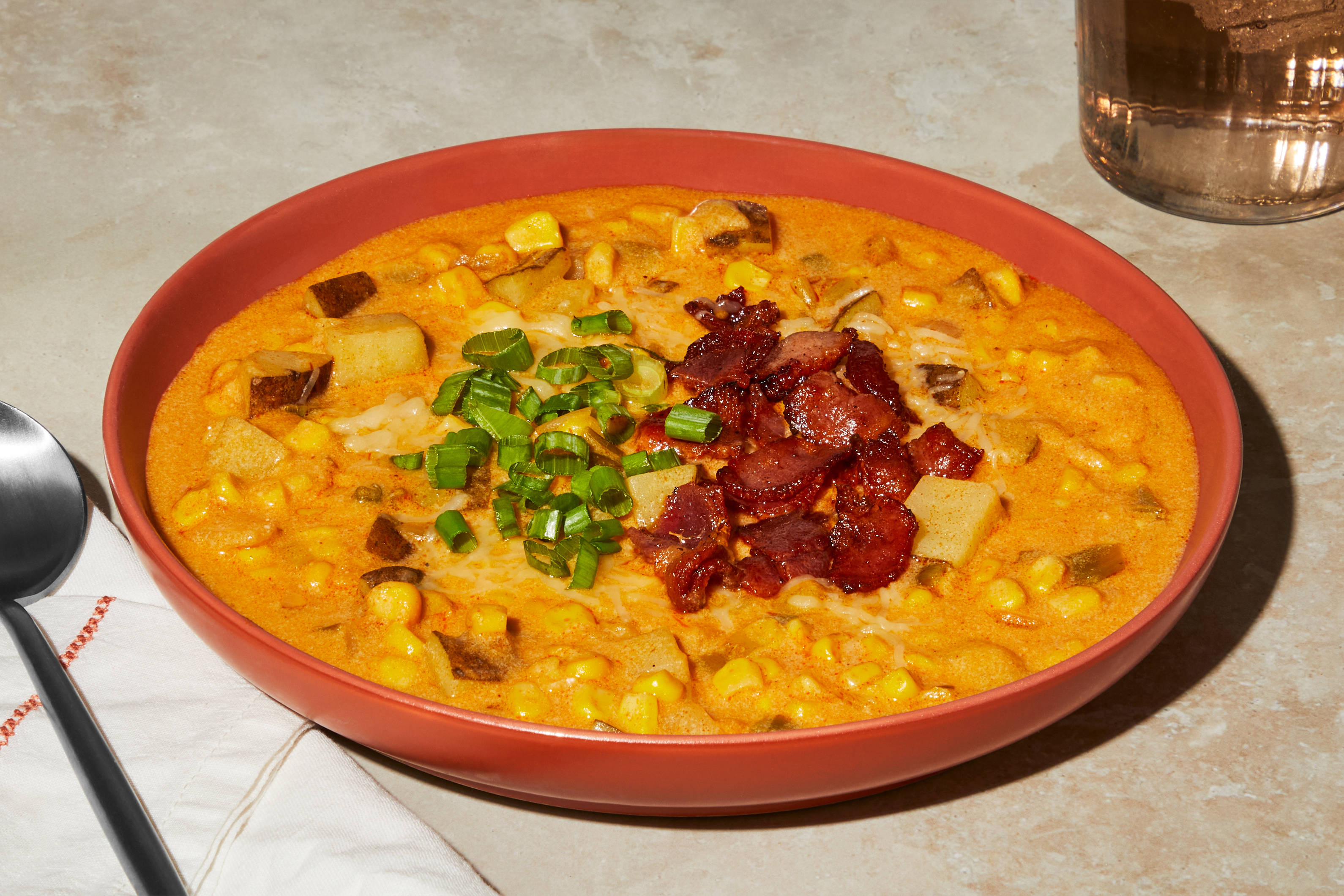Spicy Tex-Mex 2x Bacon & Corn Chowder
