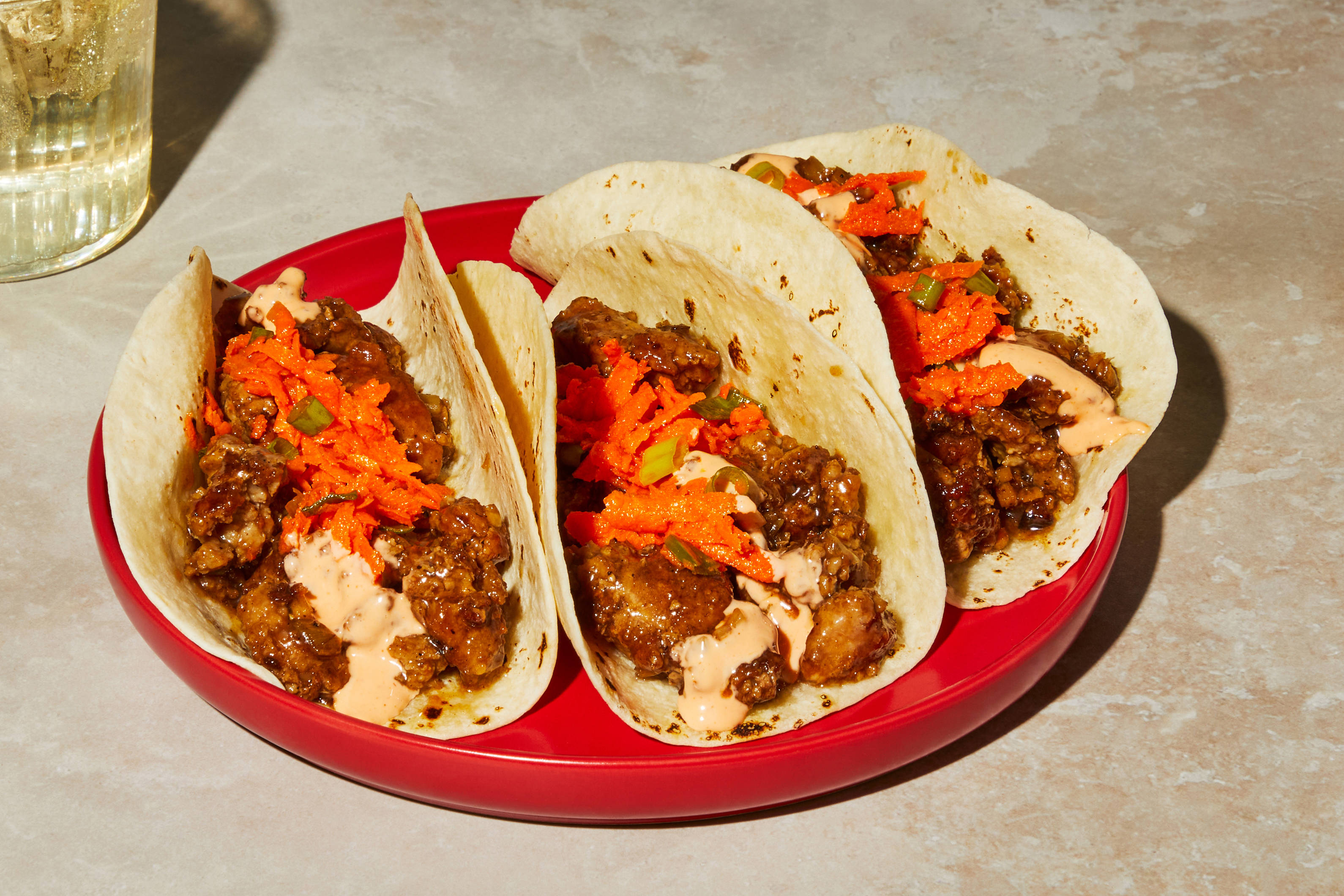 Quick Sweet Sesame Beef Tacos
