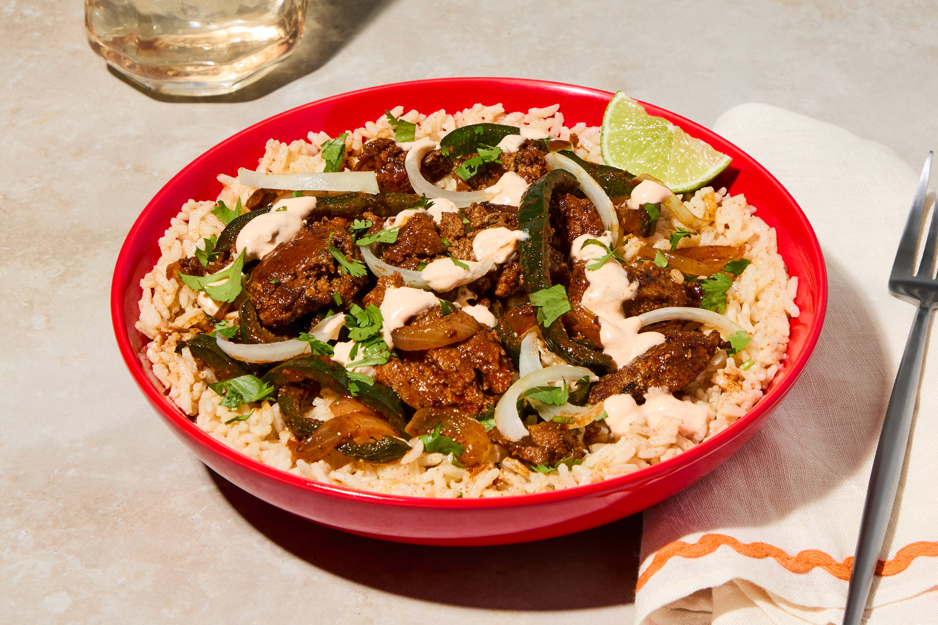 Southwestern Citrus Beef Bowls