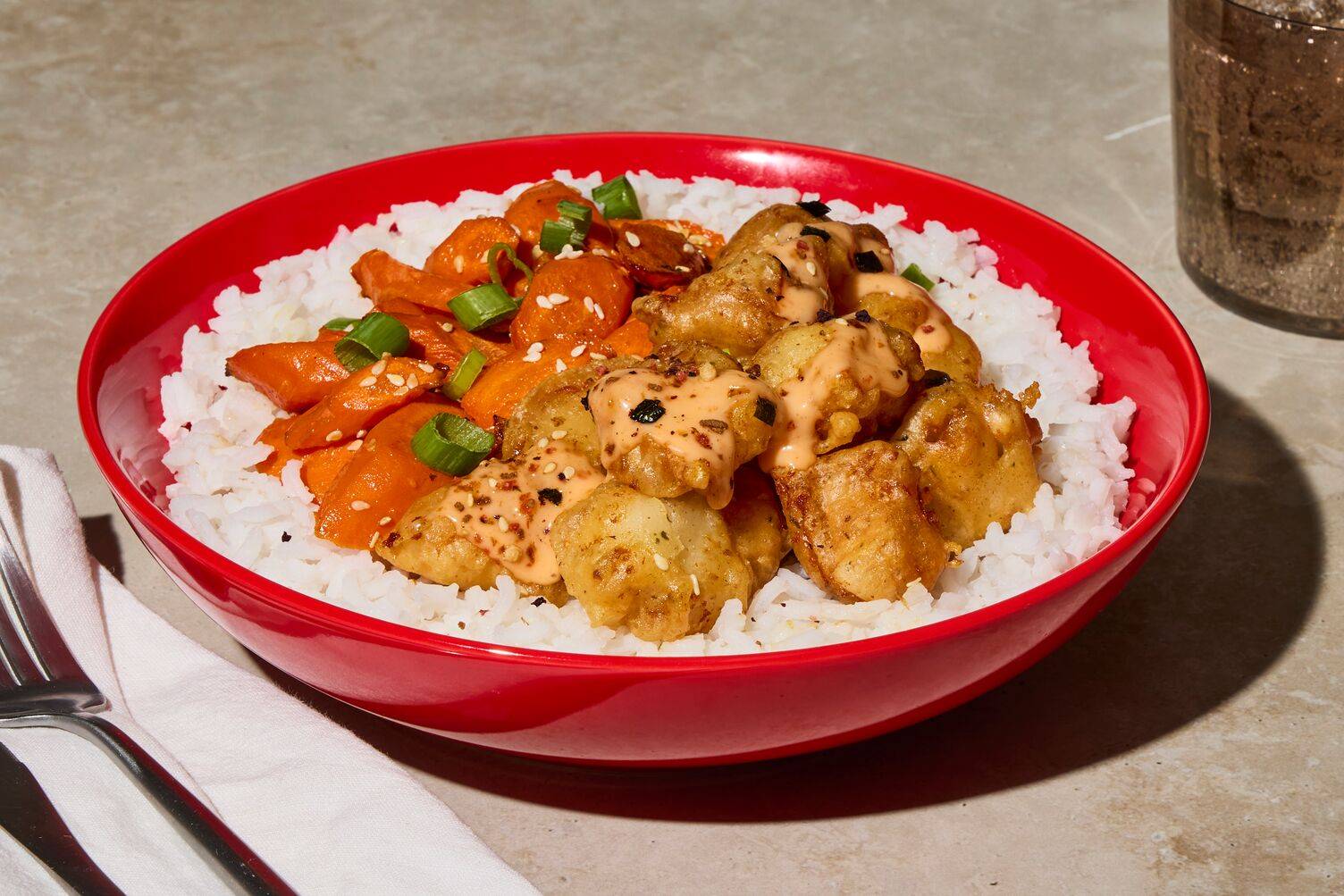 Crispy Chicken Karaage Bowls