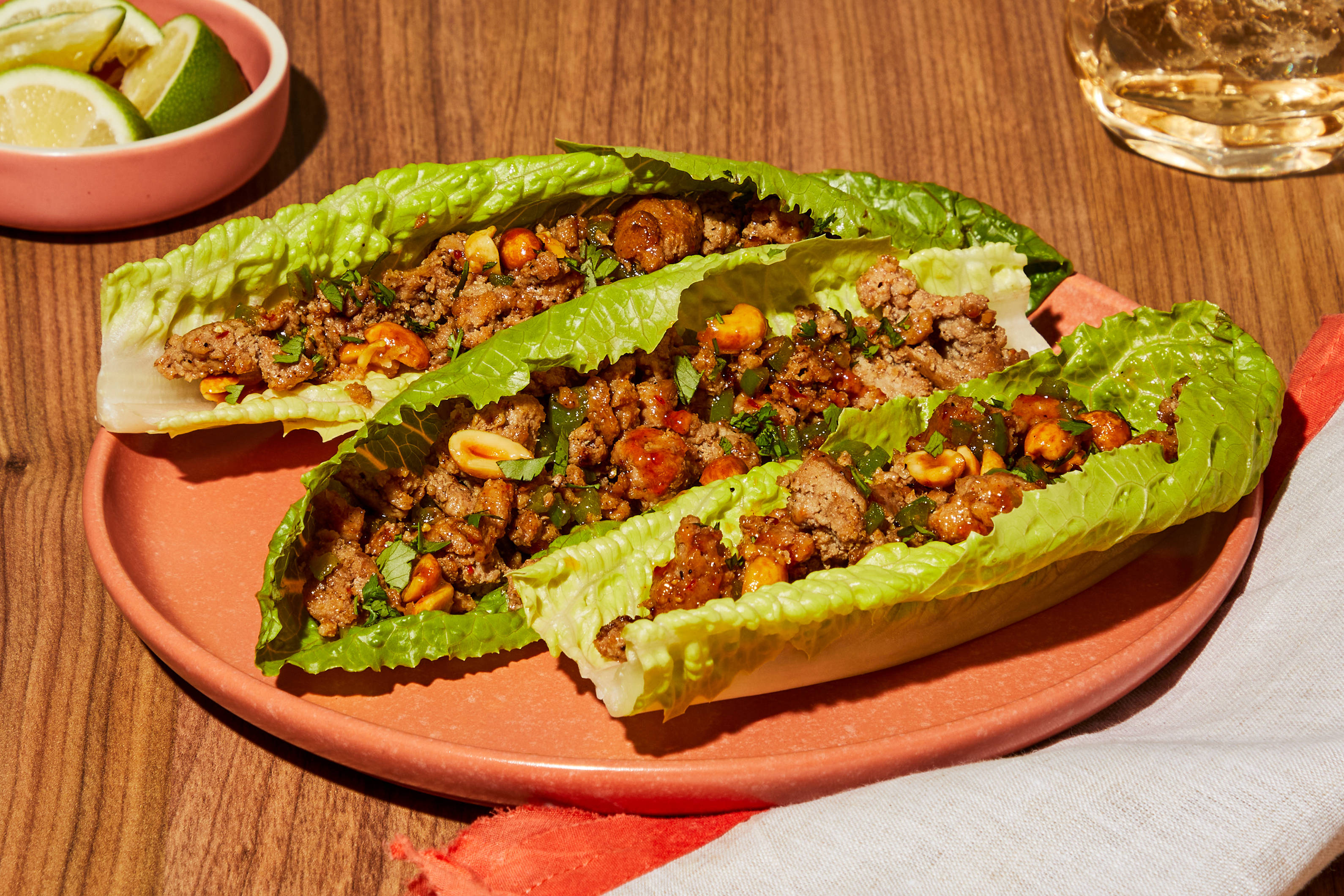 Sweet Thai Heat Beef Lettuce Wraps