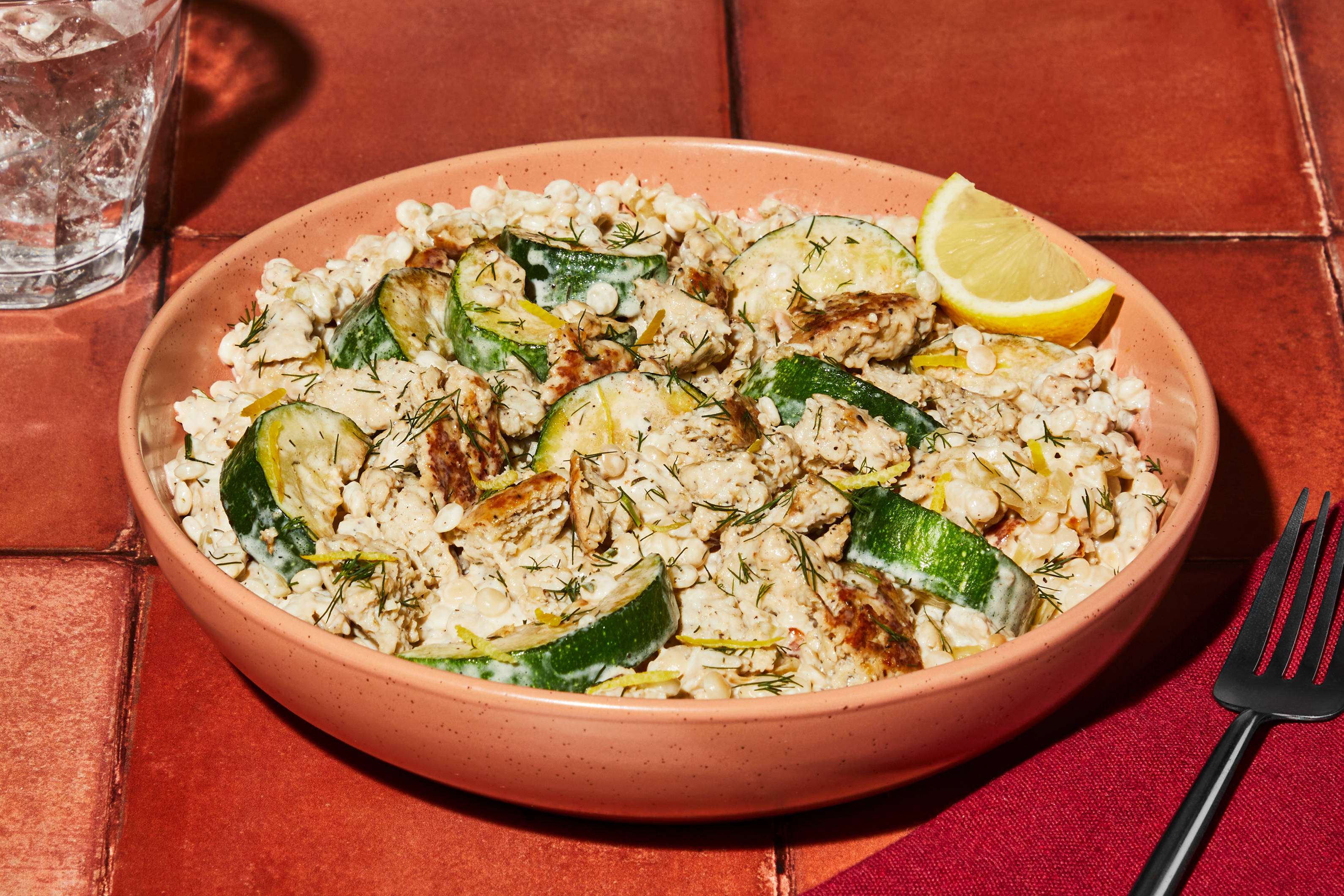 Lemon-Dill Chicken Sausage Couscous