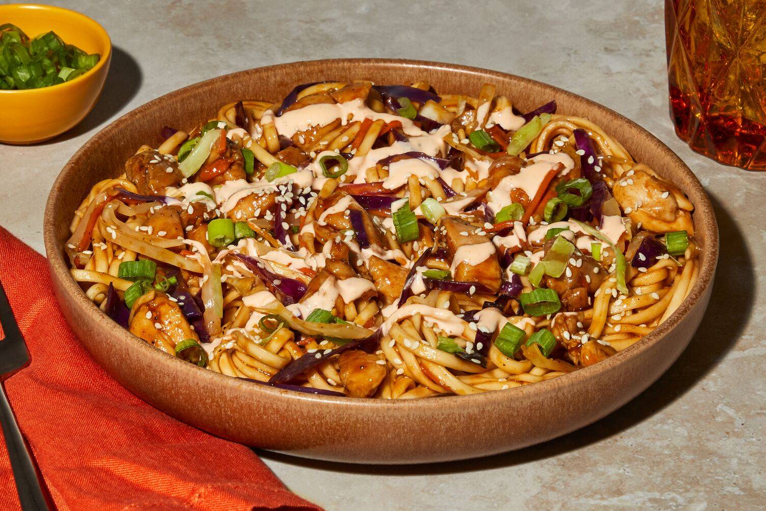 Umami Ginger Chicken Lo Mein