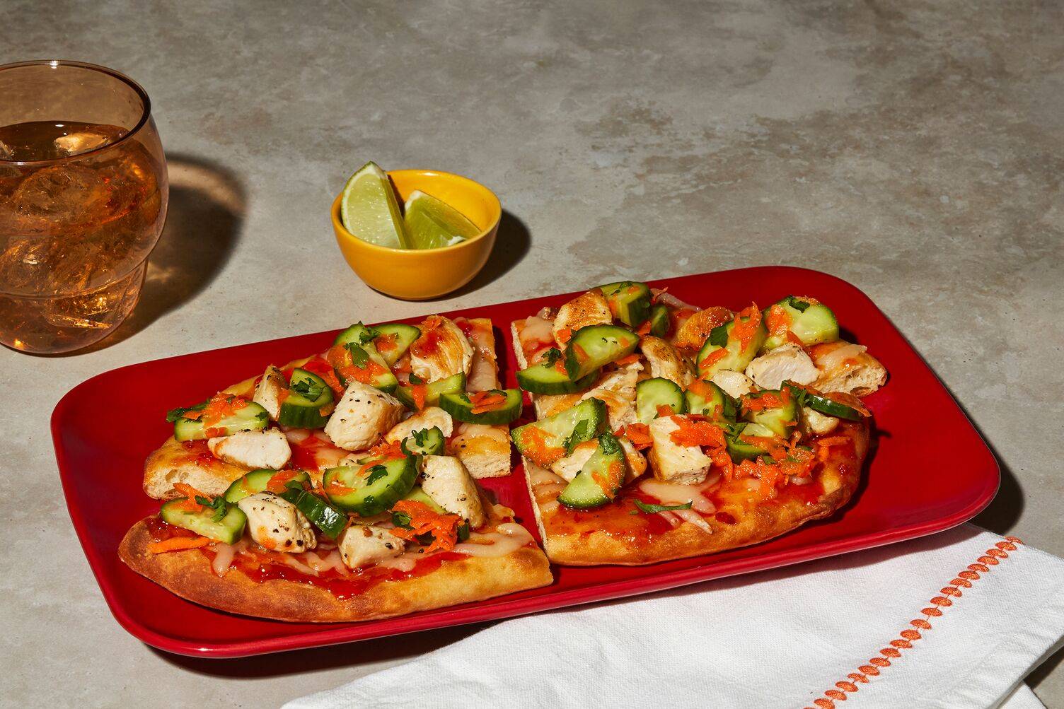 Chicken Banh Mi Pizzas