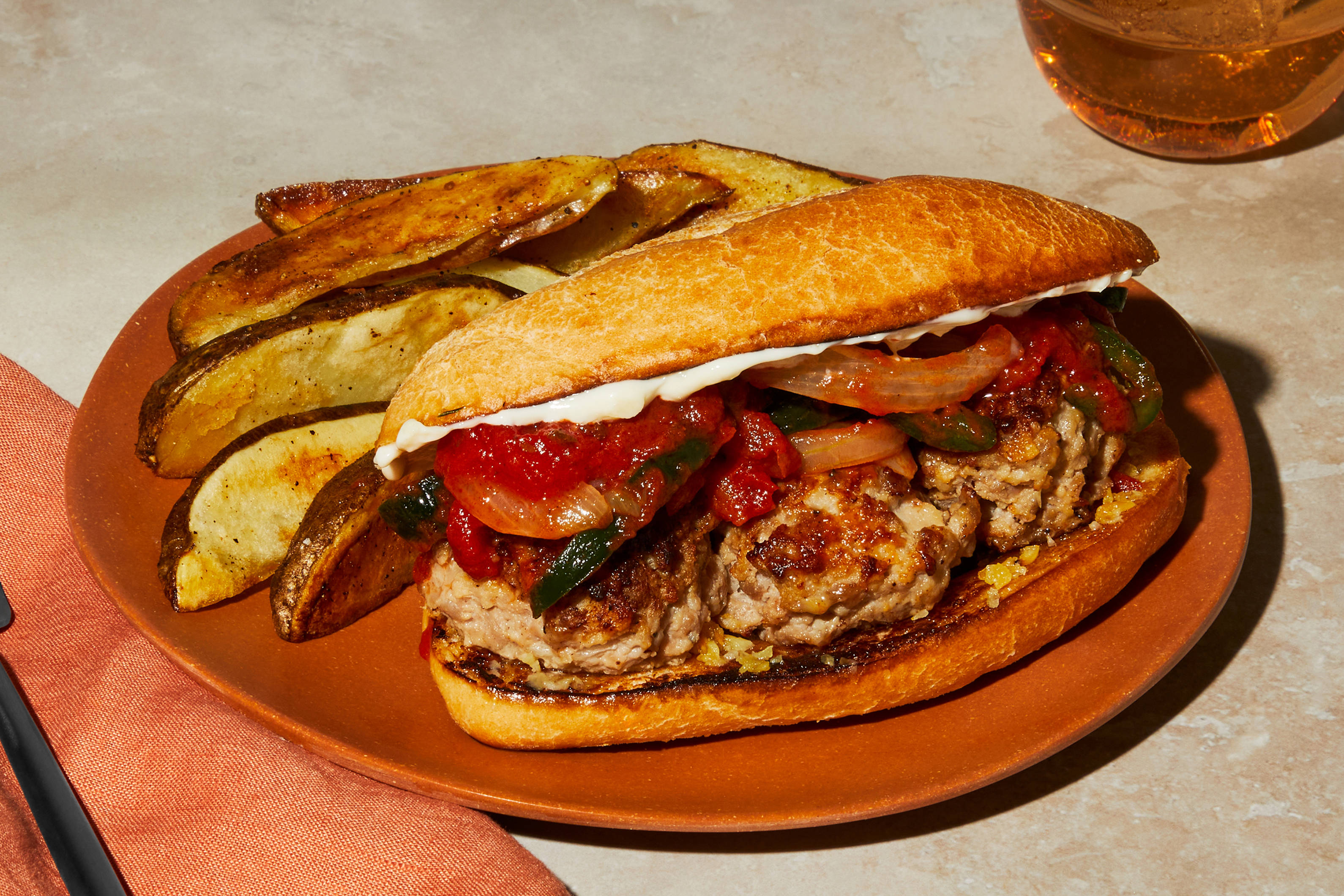 Italian Beef Meatball Subs