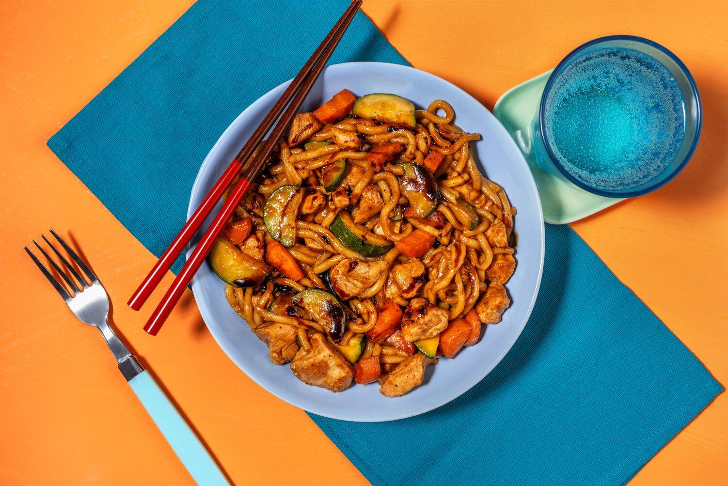 Double Ginger Teriyaki Chicken & Veggie Noodles