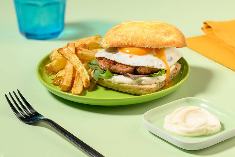 Aussie Pork & Bacon Burger