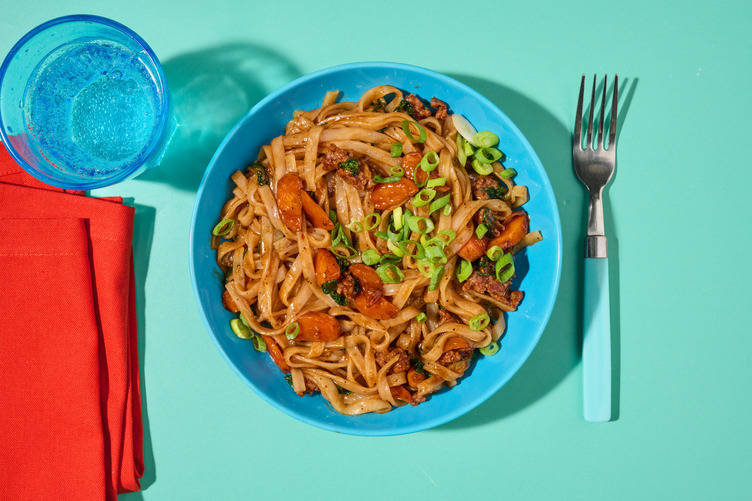 Cheat's Sizzling Beef & Veggie Chow Fun 