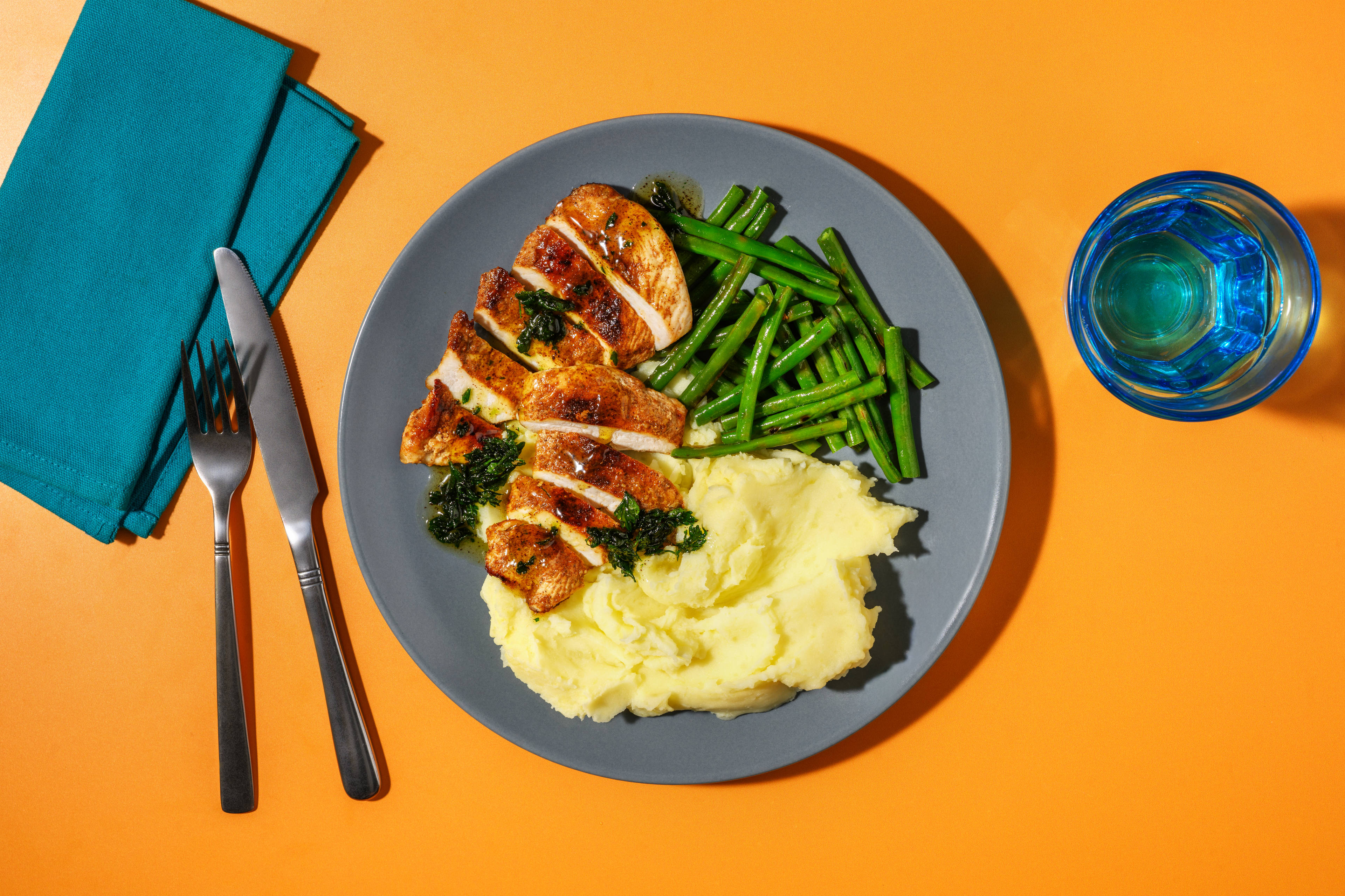 Seared Chicken & Parsley-Butter Sauce