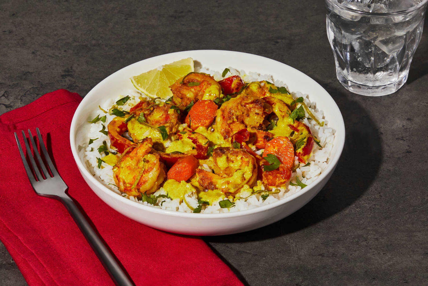 Coconut Curry Shrimp Bowls