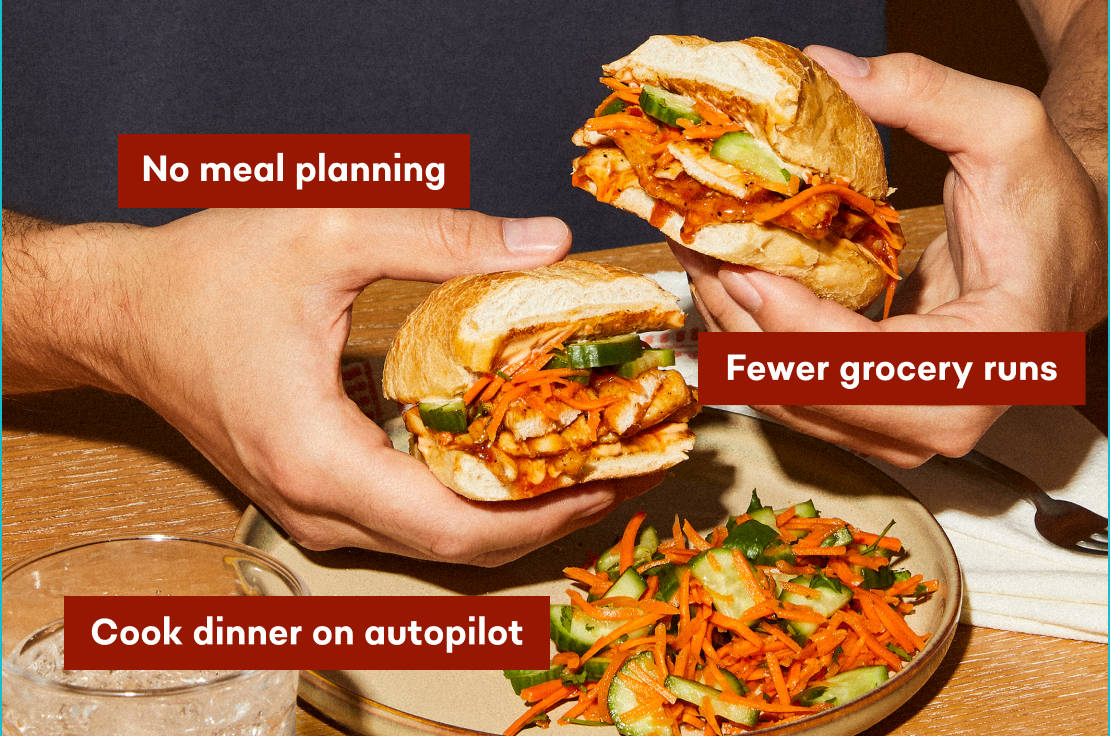 98% say EveryPlate makes dinner less stressful