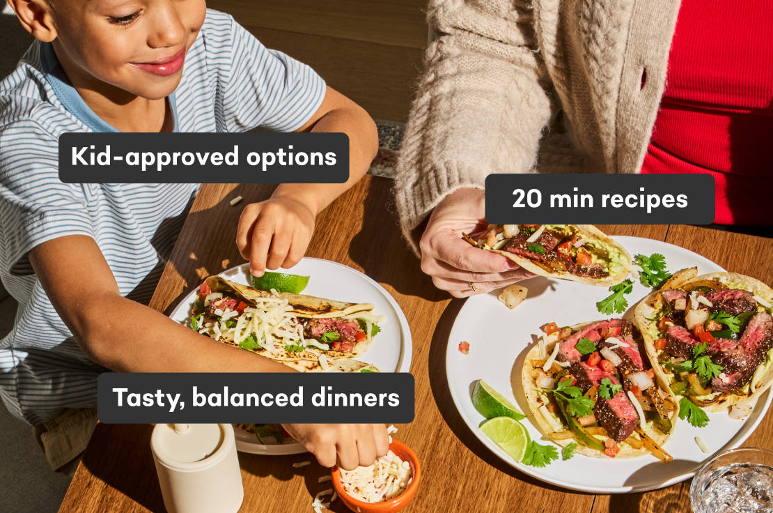 94% of families say EveryPlate reduces mealtime conflict